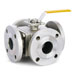 Multi-Port Ball Valves, Flanged End,3 Way, L/T port,KF-314, 3 Way Flanged Ball Valves, T/L port, Full Bore, PN 40/16